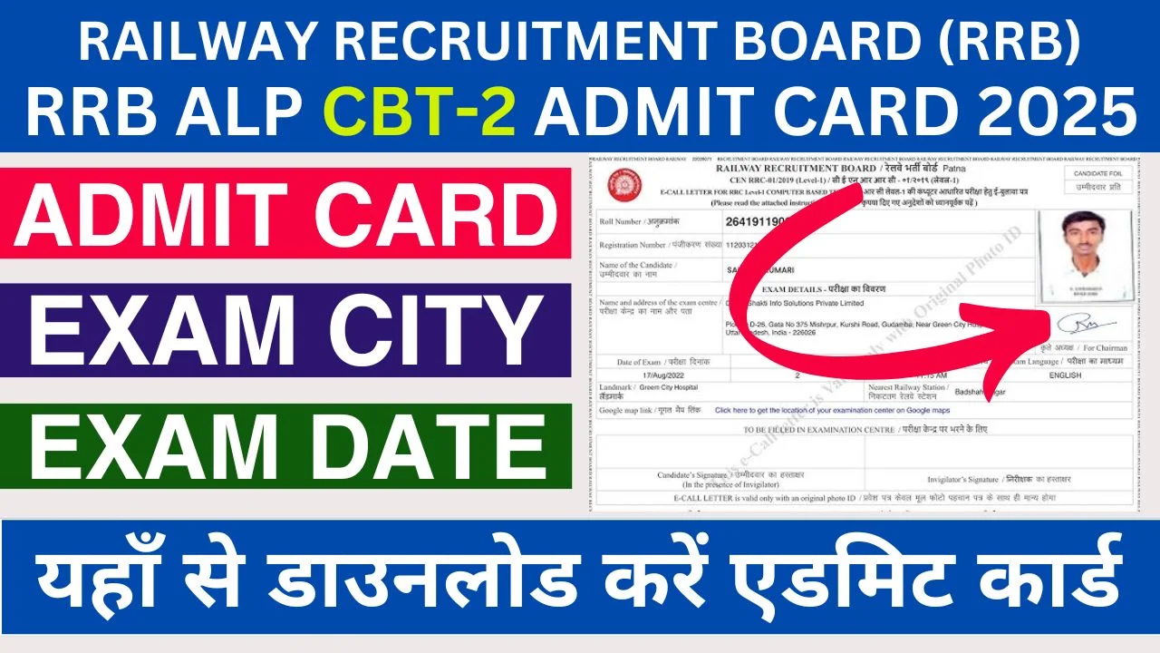 RRB ALP CBT 2 Admit Card 2025