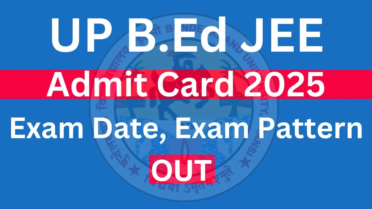 UP BEd JEE Admit Card Link