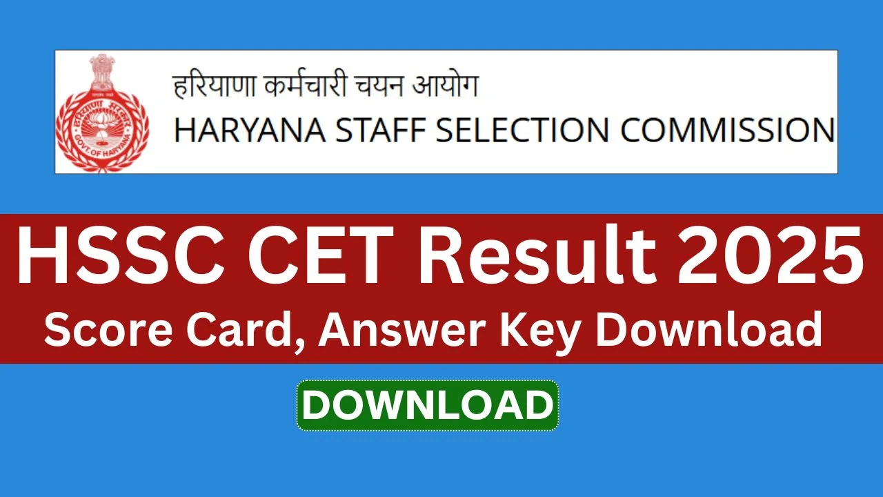 HSSC CET Result