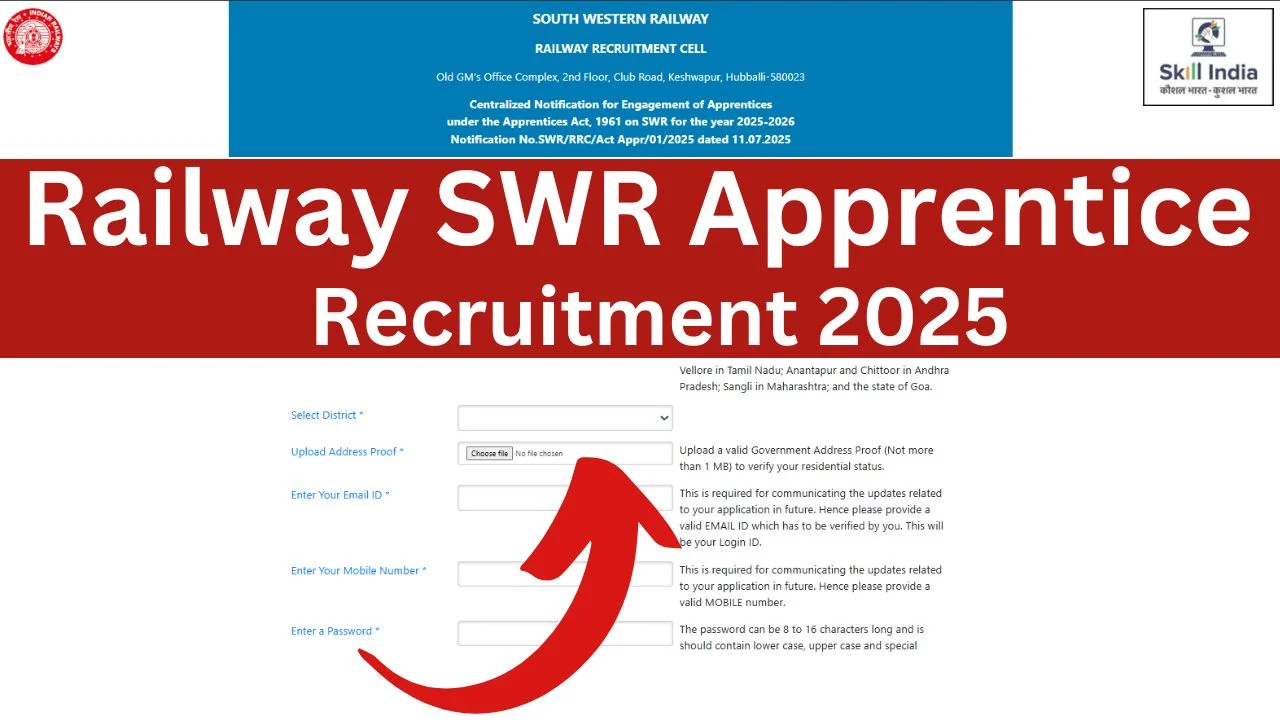 Railway SWR Apprentice Recruitment
