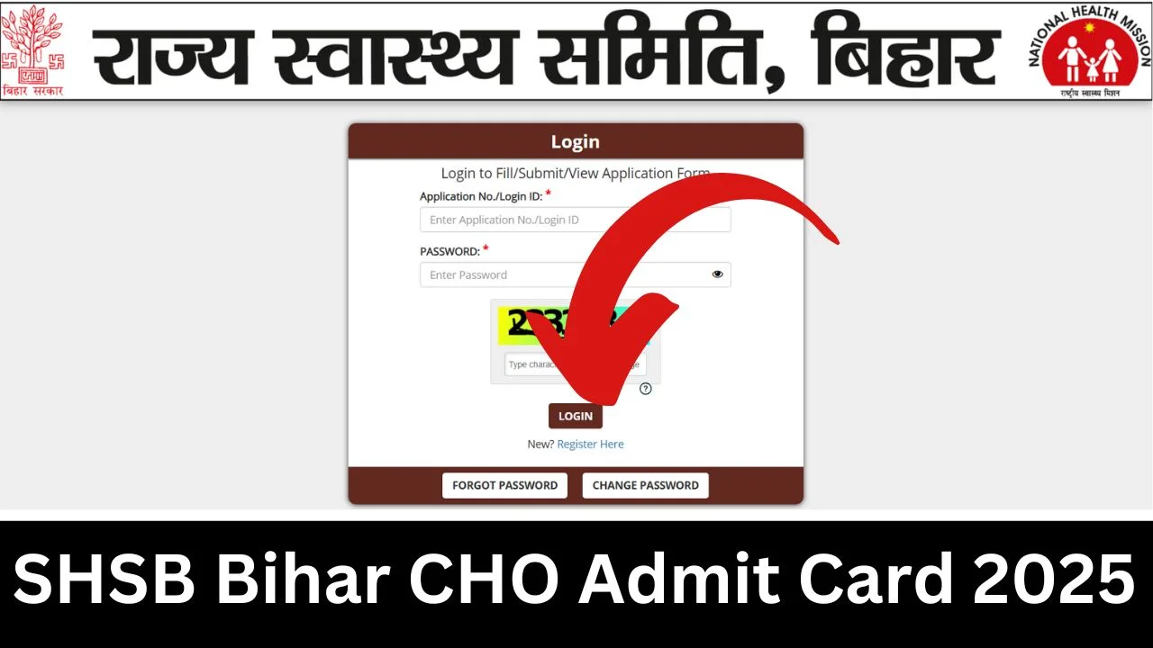SHSB Bihar CHO Admit Card 2025