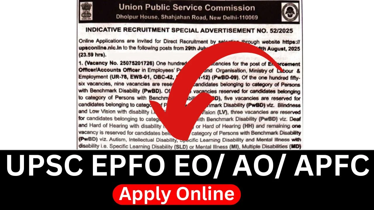 UPSC EPFO Recruitment