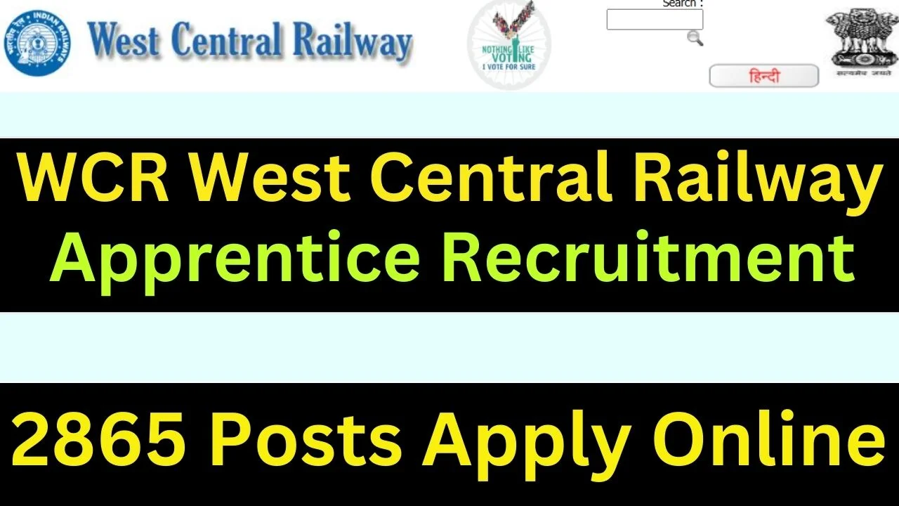 RRC WCR Apprentice Recruitment
