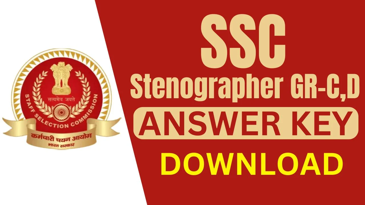 SSC Stenographer Answer Key