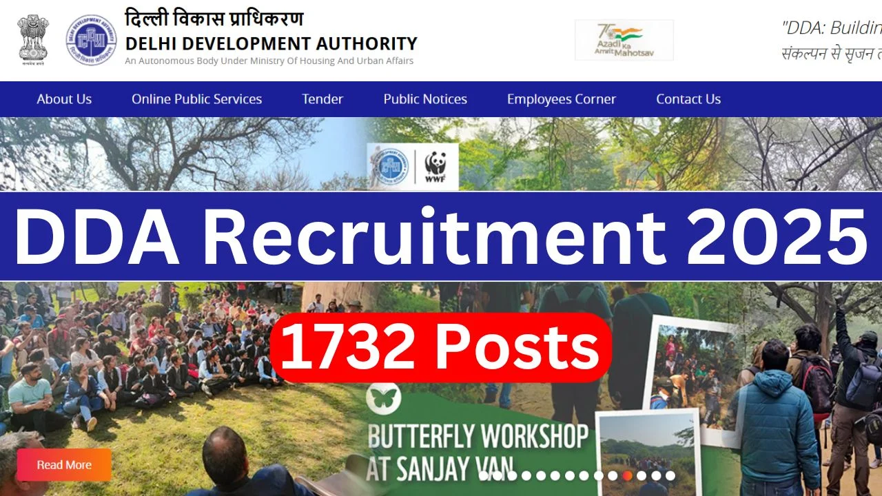 Delhi DDA Recruitment