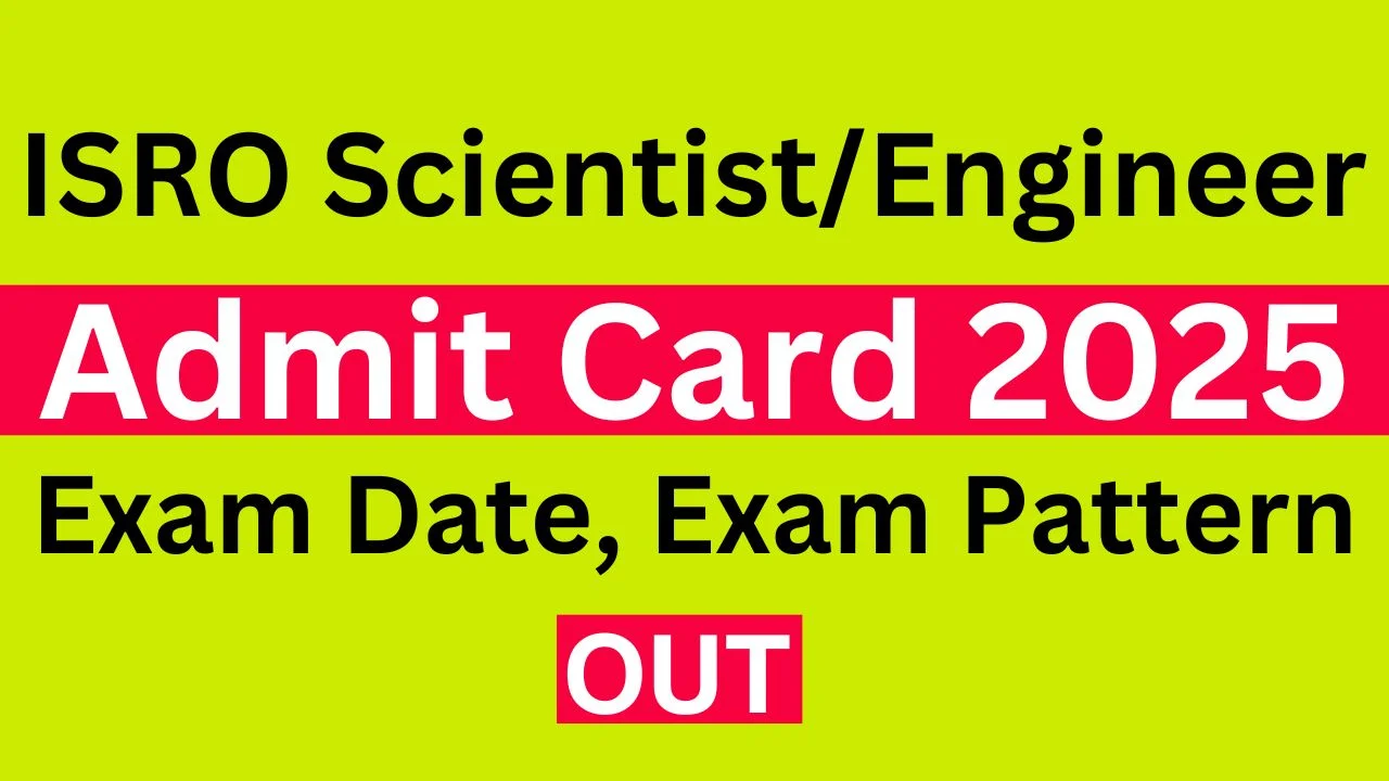 ISRO Scientist Engineer Admit Card