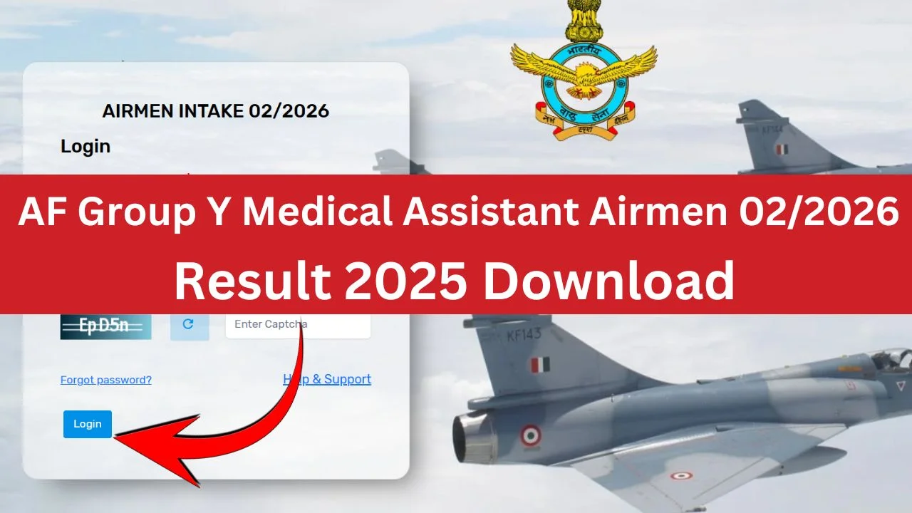 IAF Group Y Medical Assistant Airmen 022026 Result 2025