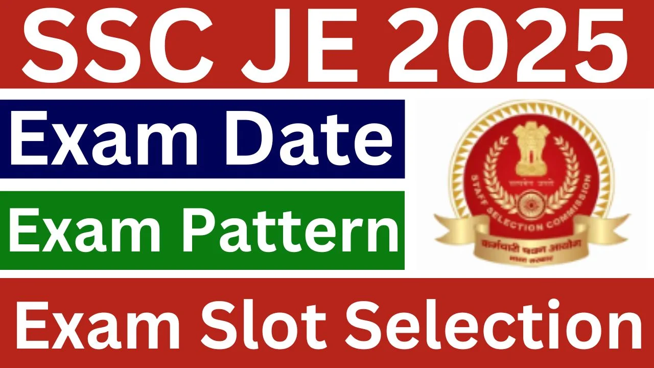 SSC JE Exam Slot Selection 2025